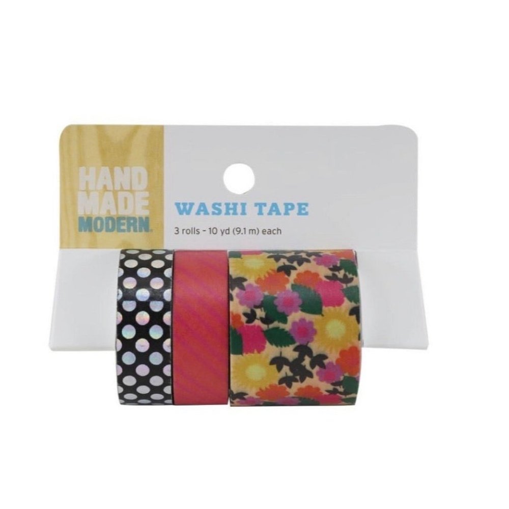Washi Tape 3ct - Florals - Hand Made Modern